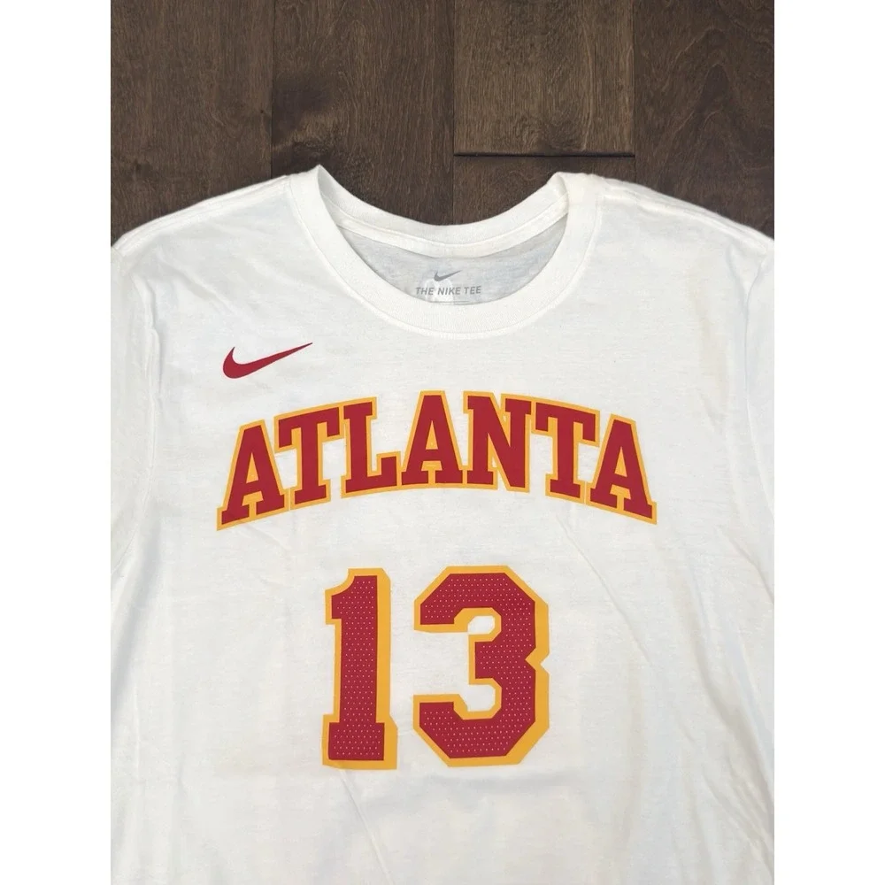 NWT Nike Atlanta Hawks Bogdan Bogdanovic #13 T-Shirt Mens Size Large White NBA